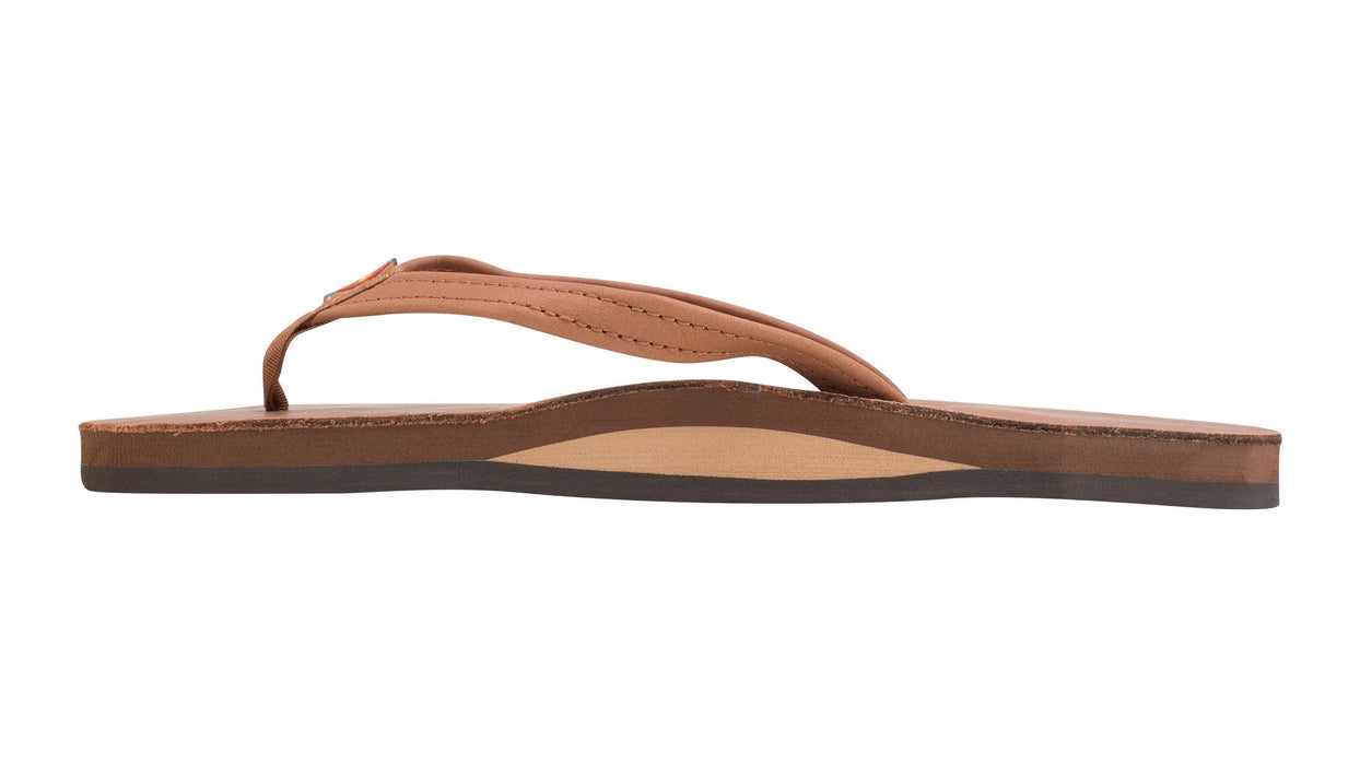 Rainbow Single Layer Leather Narrow Sandal-Classic Tan