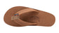 Rainbow Single Layer Leather Sandal-Redwood