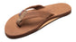 Rainbow Single Layer Leather Sandal-Redwood
