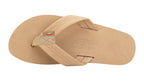 Rainbow M's Single Layer Leather Sandal-Sierra Brown
