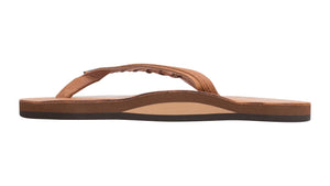 Rainbow Flirty Braidy Sandal-Classic Tan