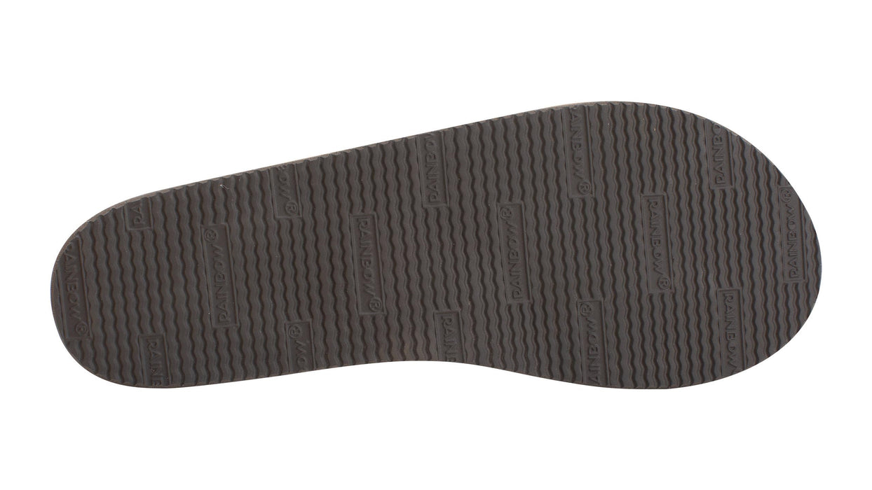 Rainbow Single Layer Leather Sandal-Sierra Brown