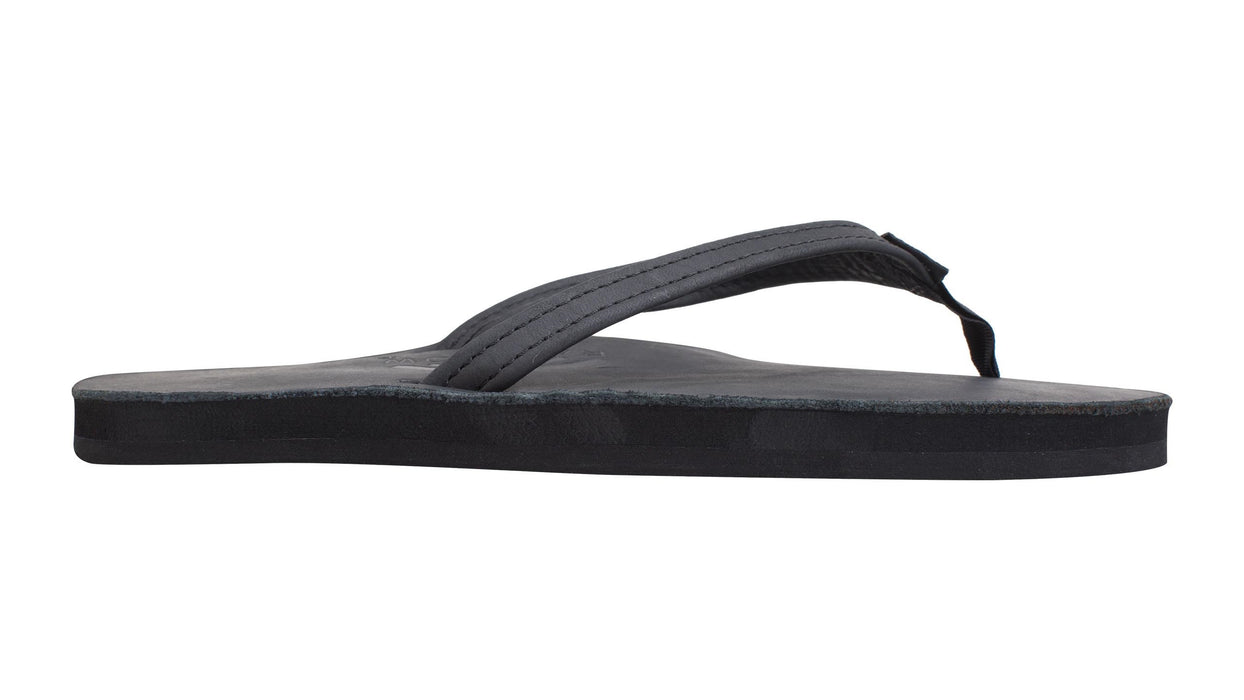 Rainbow Single Layer 1/2" Strap Sandal-Classic Black