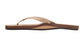 Rainbow Single Layer Leather Narrow Sandal-Sierra Brown