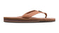 Rainbow Double Layer Leather Sandal-Classic Tan w/Brown