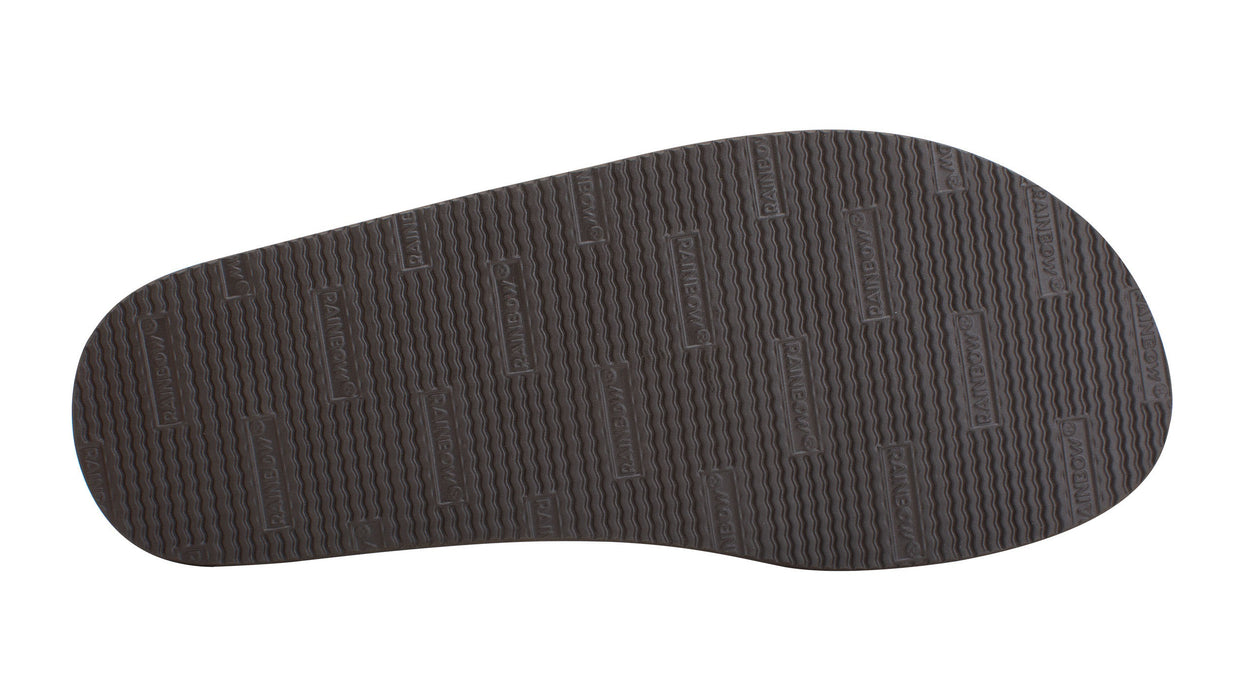 Rainbow Double Layer Leather Sandal-Classic Tan w/Brown