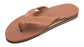 Rainbow Double Layer Leather Sandal-Classic Tan w/Brown