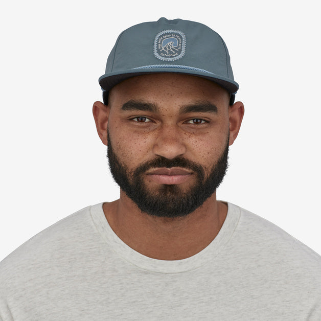 Patagonia Waterfarer Hat-Clean Currents Patch: Plume Grey