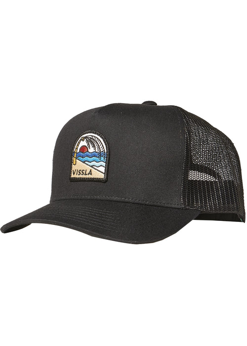 Vissla Solid Sets Eco Trucker Hat-Black