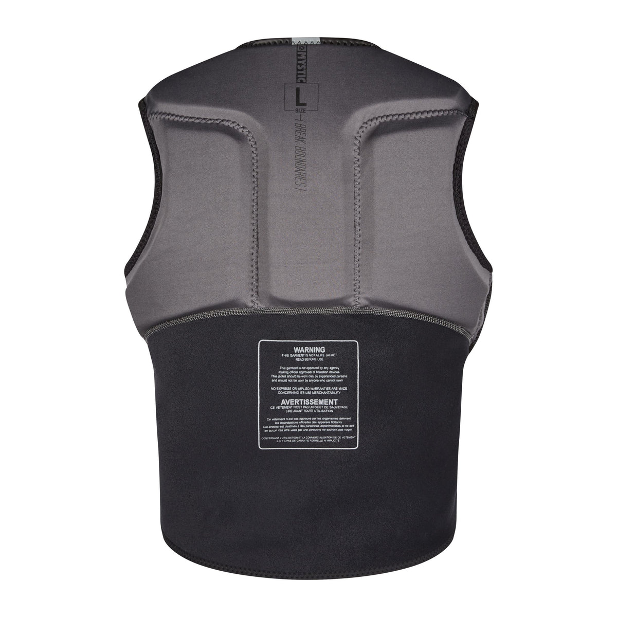 Mystic Block Impact Fzip Kite Vest-Black