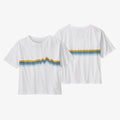 Patagonia W's Ridge Rise Stripe Organic Easy Cut Tee-White