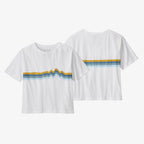 Patagonia W's Ridge Rise Stripe Organic Easy Cut Tee-White