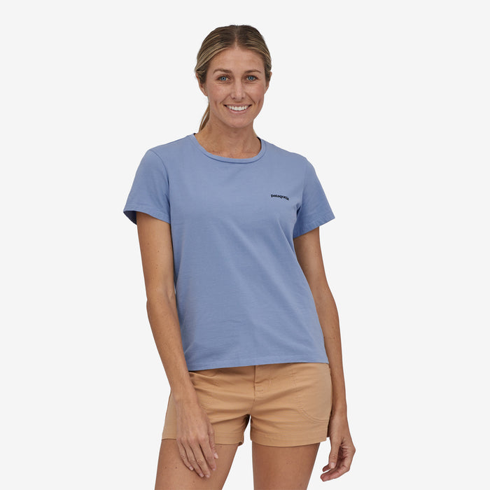 Patagonia P-6 Mission Organic Tee-Light Current Blue