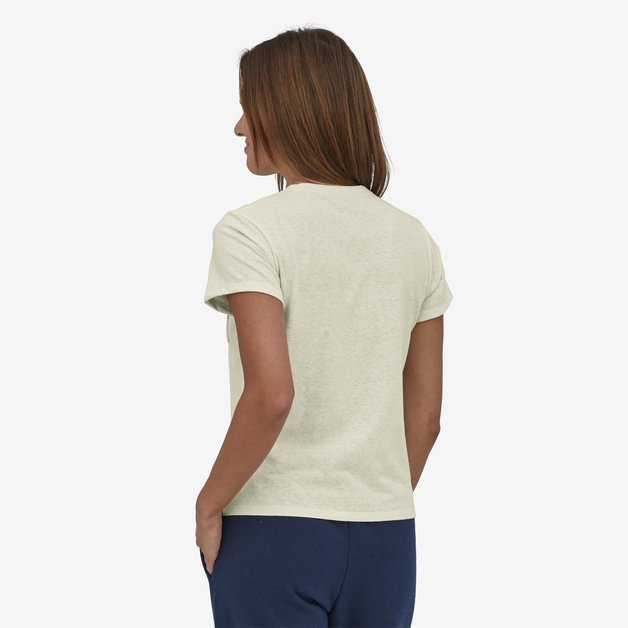 Patagonia W's Ridge Rise Stripe Pocket Responsibili-Tee-Birch White