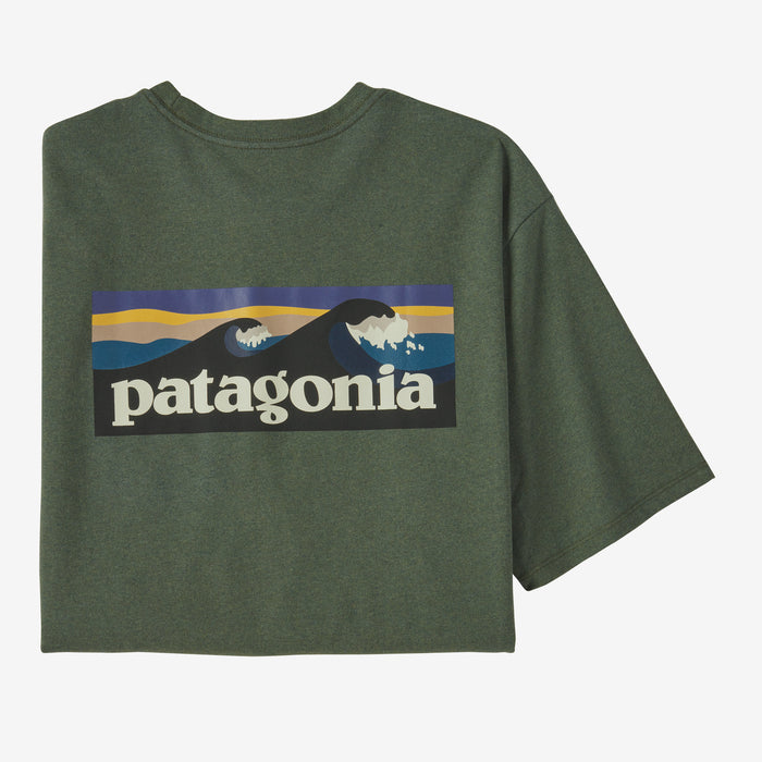 Patagonia M's Boardshort Logo Pocket Responsibili-Tee-Hemlock Green