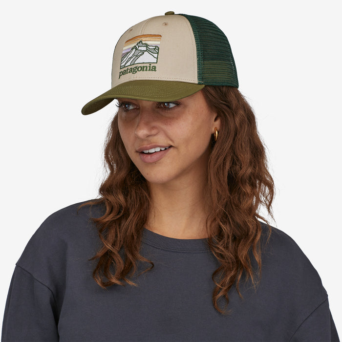 Patagonia Line Logo Ridge LoPro Trucker Hat-Oar Tan