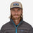 Patagonia P-6 Logo Trucker Hat-Oar Tan w/New Navy