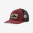 Patagonia Flying Fish Lopro Trucker Hat-Flying Fish Fork: Sequoia Red
