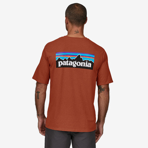 Patagonia P-6 Logo Responsibili-Tee-Quartz Coral
