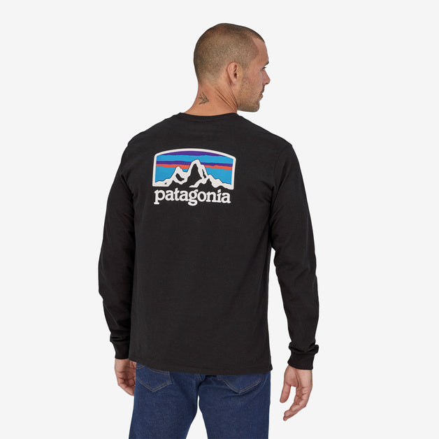 Patagonia M's L/S Fitz Roy Horizons Responsibili-Tee-Black