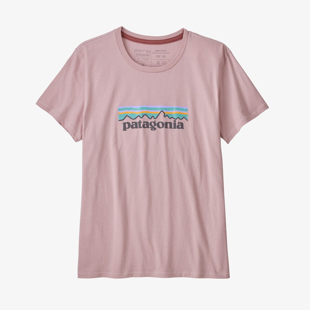Patagonia W's Pastel P-6 Logo Organic Tee-Fuzzy Mauve