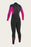 O'Neill Girl's Epic 3/2 BZ Wetsuit-Blk/Berry/Nvy