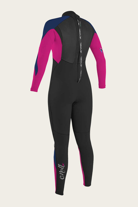 O'Neill Girl's Epic 3/2 BZ Wetsuit-Blk/Berry/Nvy