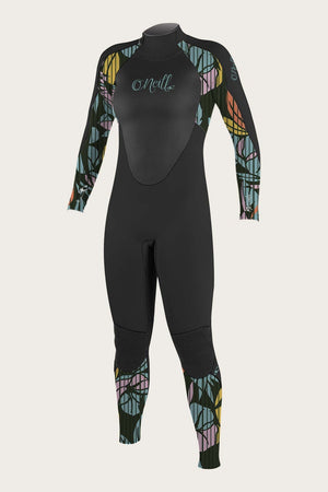 O'Neill Girl's Epic 4/3 BZ Wetsuit-Blk/Baylen/Blk