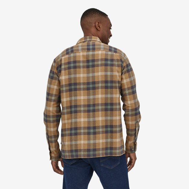 Patagonia M's Organic Cotton MW Fjord Flannel L/S Shirt-Forage: Mojave Khaki