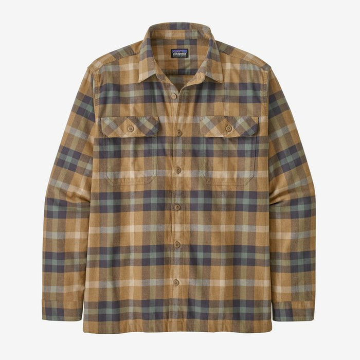 Patagonia M's Organic Cotton MW Fjord Flannel L/S Shirt-Forage: Mojave Khaki