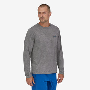 Patagonia Cap Cool Daily Graphic L/S Shirt-73 Skyline: Feather Grey