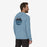 Patagonia Cap Cool Daily Graphic Hooded L/S Tee-Skyline Stencil: Steam Blue X-Dye