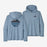 Patagonia Cap Cool Daily Graphic Hooded L/S Tee-Skyline Stencil: Steam Blue X-Dye