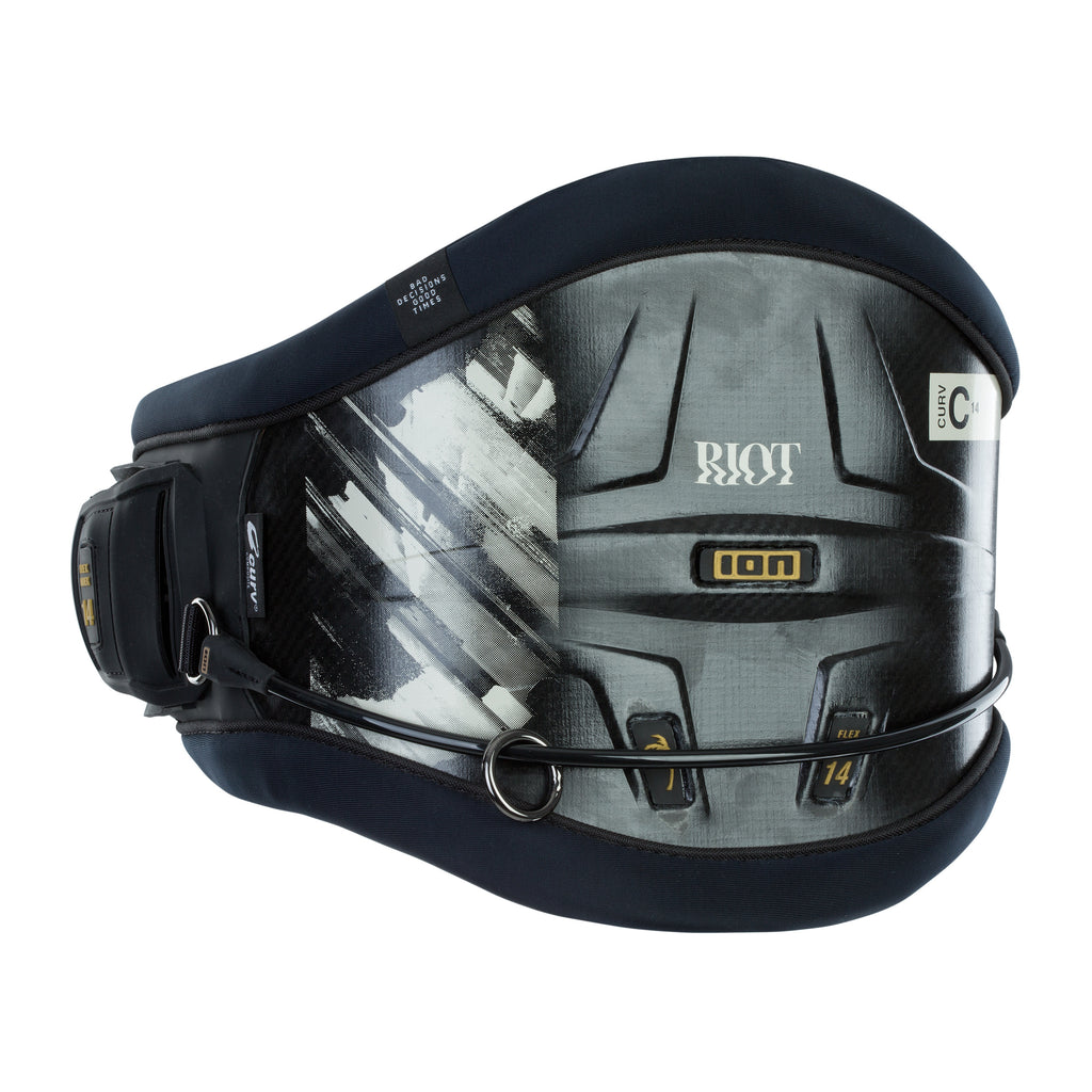 ION Riot Curv 14 Waist Harness-Black