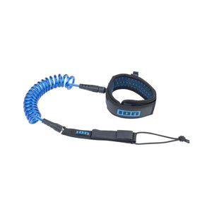 ION Wing Leash Core Coiled Knee Leash-Blue-5'5"