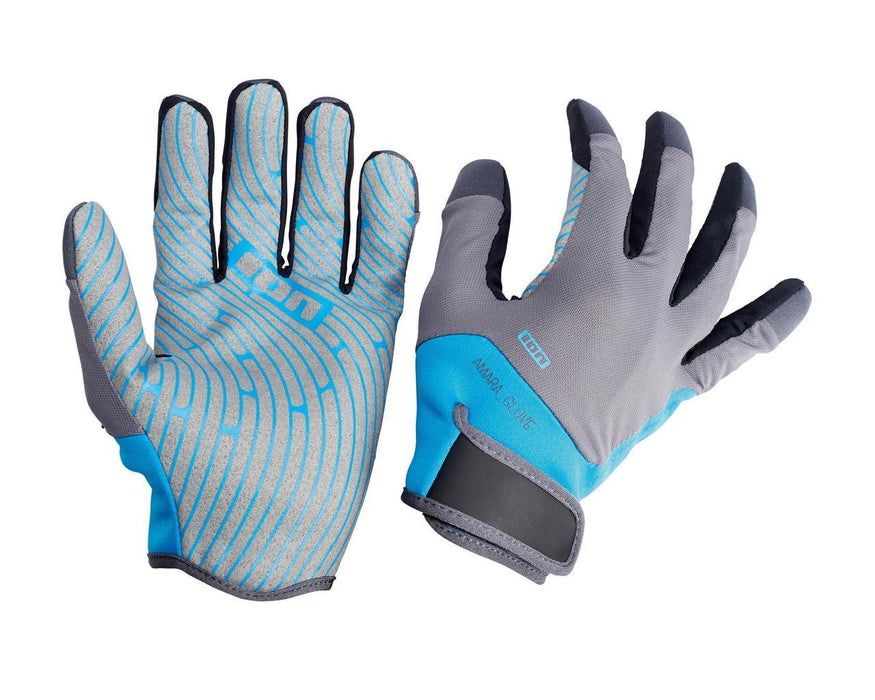 ION Amara Full Finger Gloves-Blue/Grey