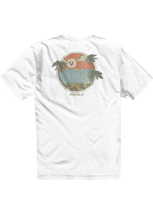 Vissla Hideaway Premium Pocket Tee-White