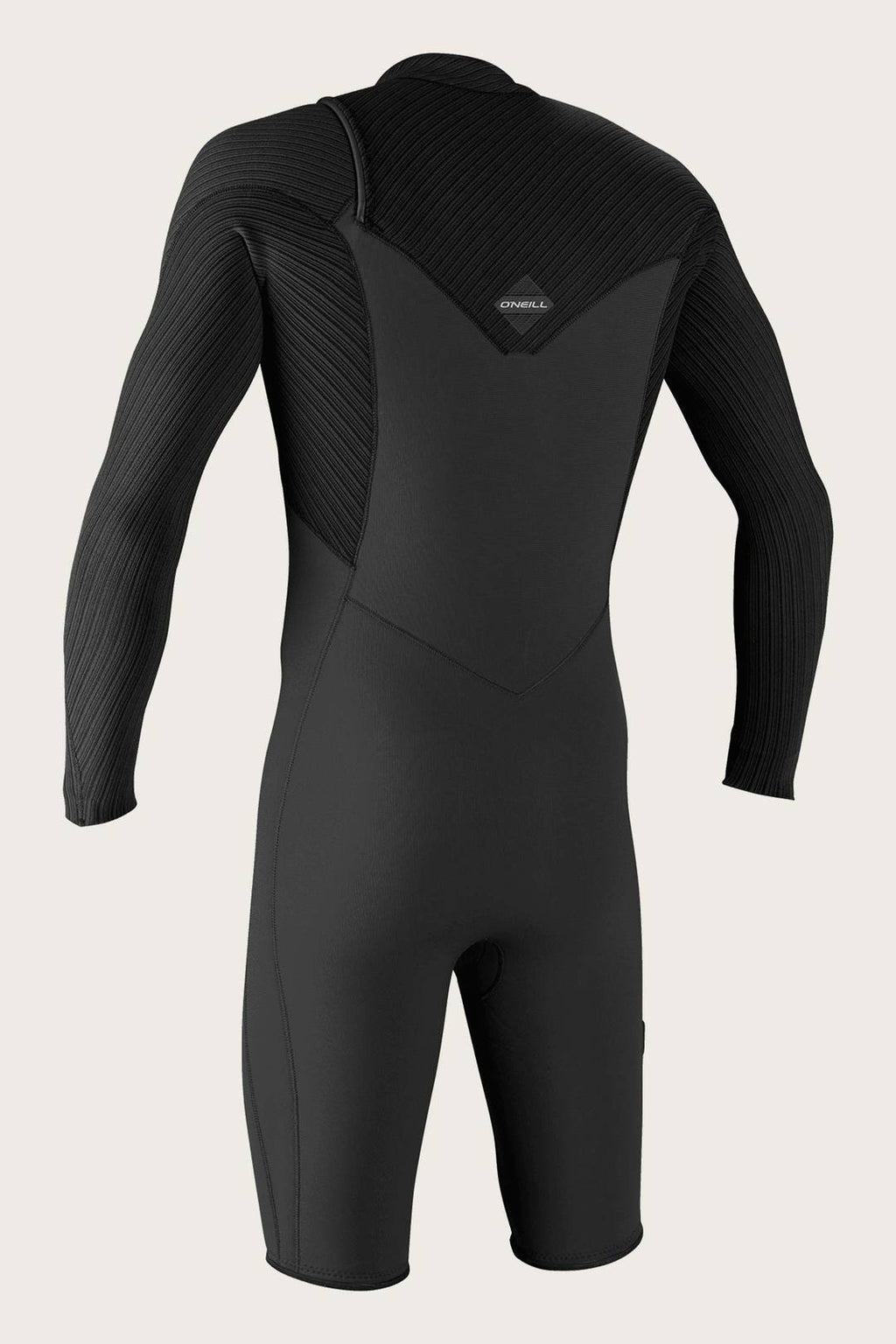 O'Neill Hyperfreak 2MM Chest Zip L/S Springsuit-Raven/Black
