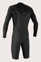O'Neill Hyperfreak 2MM Chest Zip L/S Springsuit-Raven/Black
