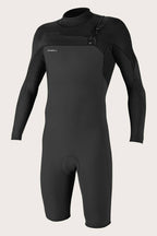O'Neill Hyperfreak 2MM Chest Zip L/S Springsuit-Raven/Black