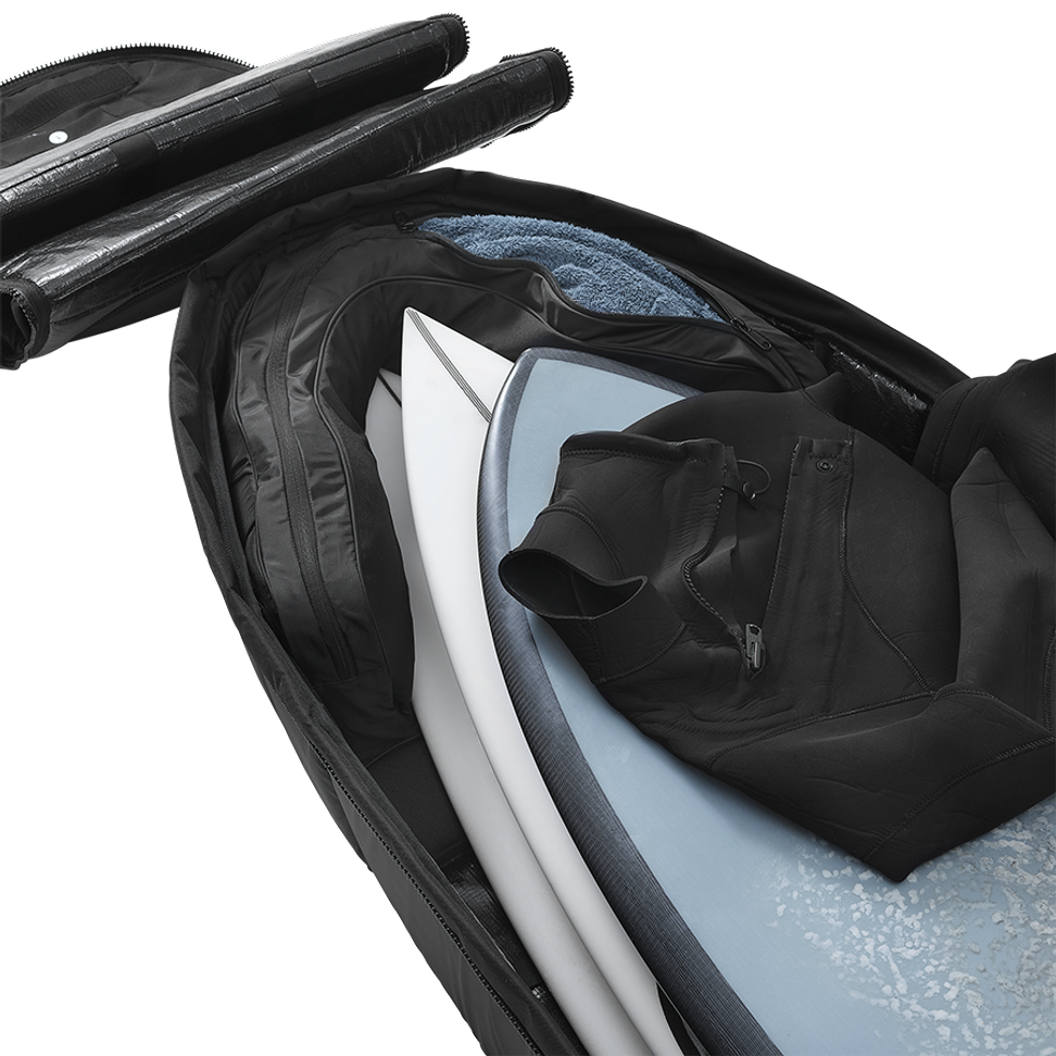 DB The Djarv 3-4 Surboard Coffin Boardbag-Blackout