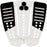 Channel Islands 50 / 50 Arch Traction Pad-Black/White