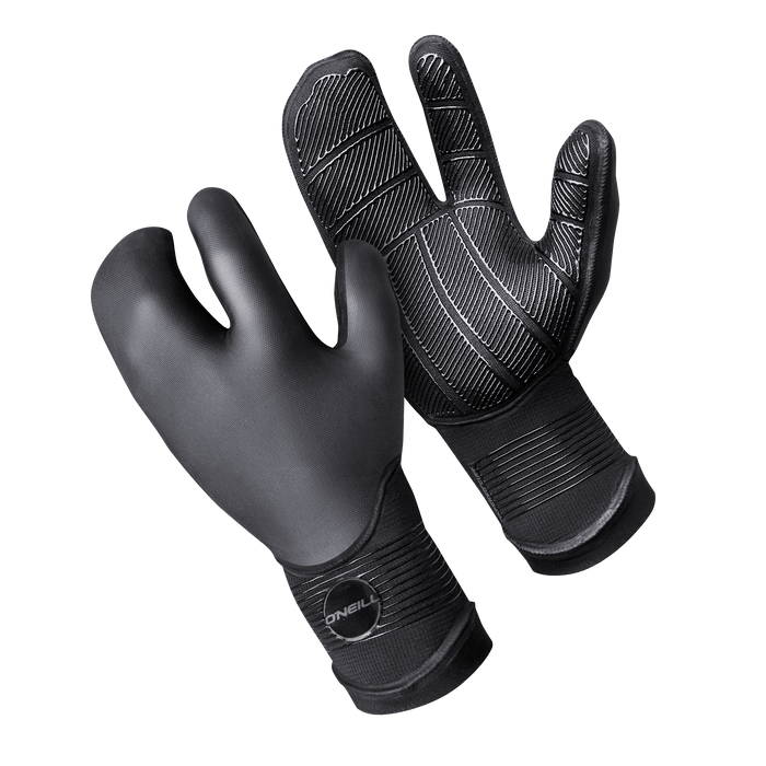 O'Neill Psycho Tech 5mm Lobster Gloves-Black