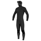 O'Neill Hyperfreak 5/4mm+ CZ Hooded Wetsuit-Blk/Blk