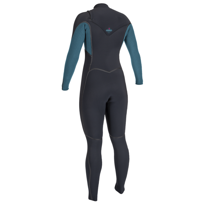 O'Neill Wmn's Hyperfreak Fire 4/3+ CZ Wetsuit-Blk/Tidepool