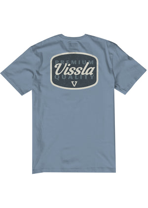 Vissla Dynasty Pocket Tee-Faded Denim