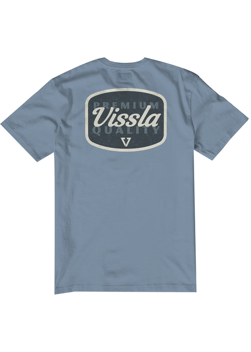 Vissla Dynasty Pocket Tee-Faded Denim