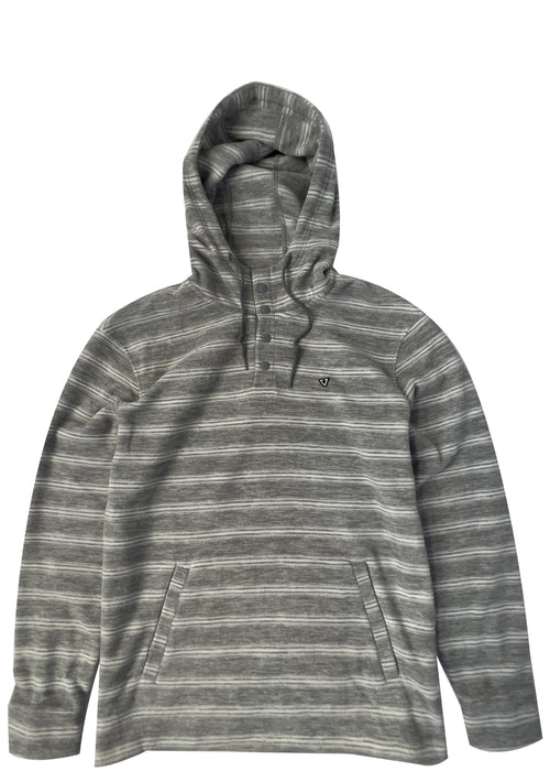 Vissla Eco-Zy Hooded Popover Sweatshirt-Grey Heather