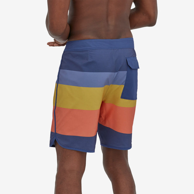 Patagonia Hydropeak Scallop 18" Boardshorts-The Point: Current Blue