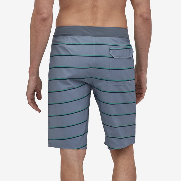 Patagonia Hydropeak 21" Boardshorts-Stranded Stripe: Light Plume Grey